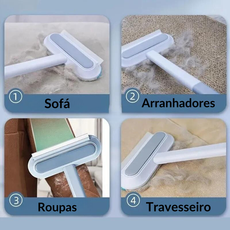 Removedor de Pêlos Pet Clean | Limpe Sofás, Tapetes e Camas de Forma Fácil e Rápida